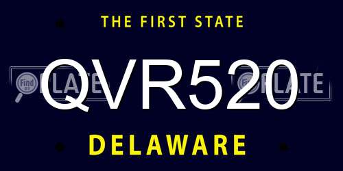 QVR520 Delaware License Plate