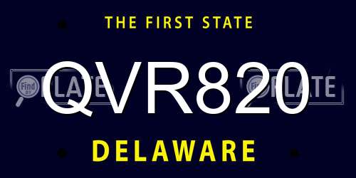QVR820 Delaware License Plate