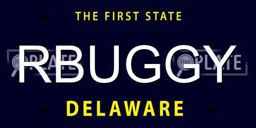 RBUGGY Delaware License Plate