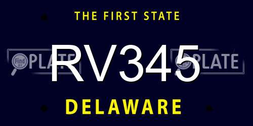 RV345 Delaware License Plate