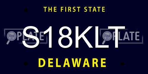 S18KLT Delaware License Plate
