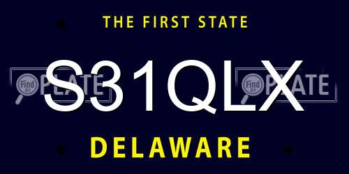 S31QLX Delaware License Plate