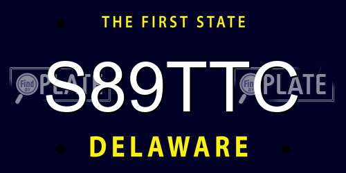 S89TTC Delaware License Plate