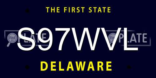 S97WVL Delaware License Plate