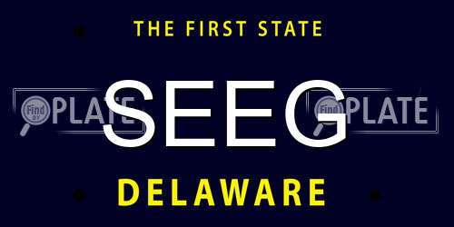SEEG Delaware License Plate
