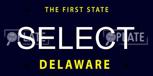 SELECT Delaware License Plate
