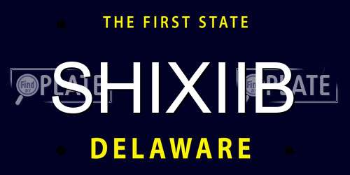 SHIXIIB Delaware License Plate