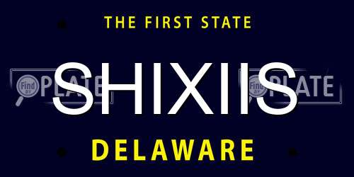 SHIXIIS Delaware License Plate
