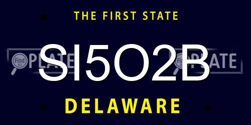 SI5O2B Delaware License Plate