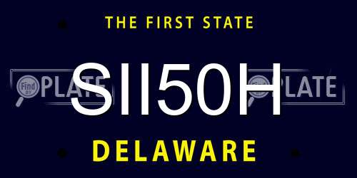 SII50H Delaware License Plate
