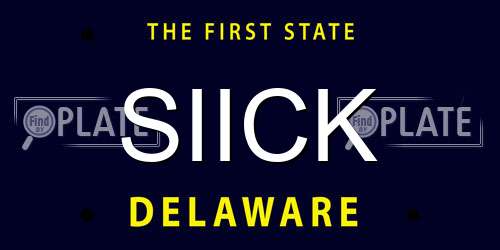 SIICK Delaware License Plate