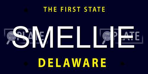 SMELLIE Delaware License Plate