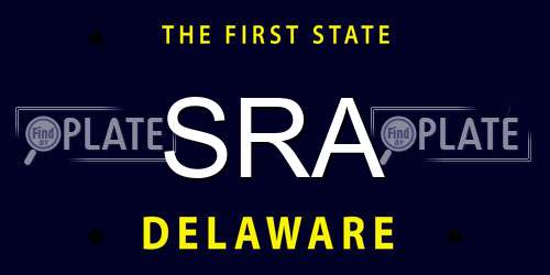 SRA Delaware License Plate