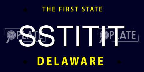 SSTITIT Delaware License Plate