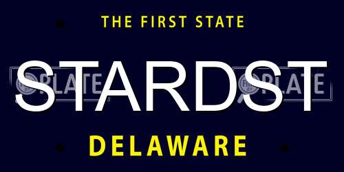 STARDST Delaware License Plate