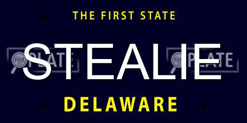 STEALIE Delaware License Plate