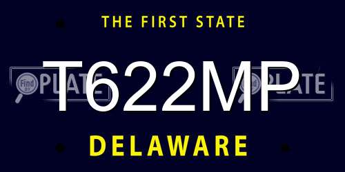T622MP Delaware License Plate
