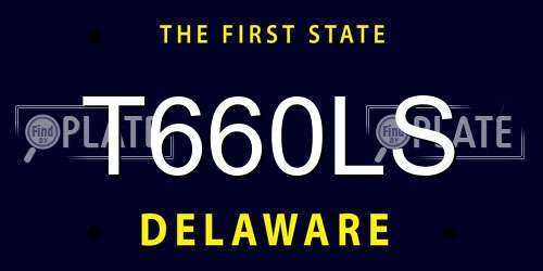T660LS Delaware License Plate