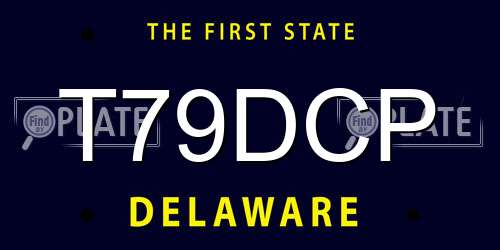 T79DCP Delaware License Plate
