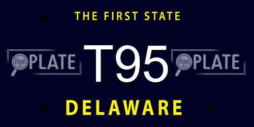 T95 Delaware License Plate