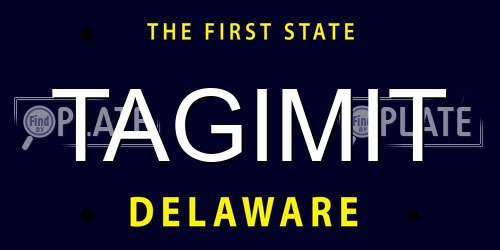 TAGIMIT Delaware License Plate