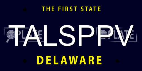 TALSPPV Delaware License Plate