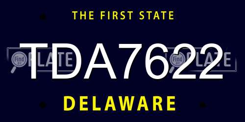 TDA7622 Delaware License Plate