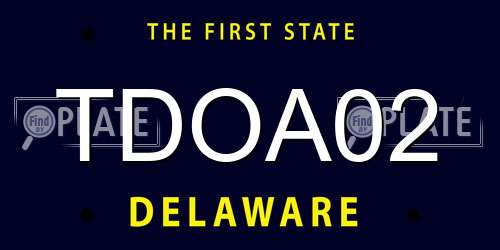 TDOA02 Delaware License Plate