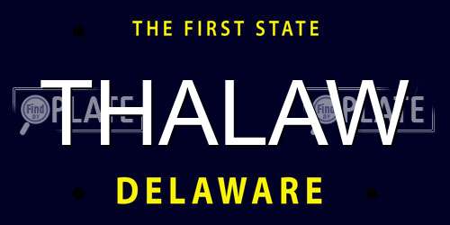 THALAW Delaware License Plate