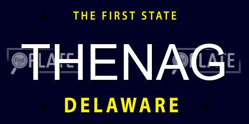 THENAG Delaware License Plate