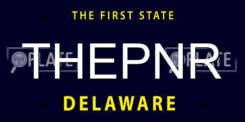 THEPNR Delaware License Plate
