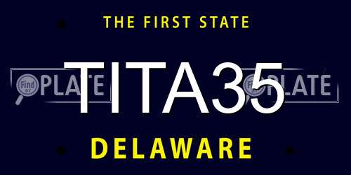 TITA35 Delaware License Plate