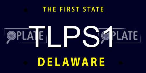 TLPS1 Delaware License Plate