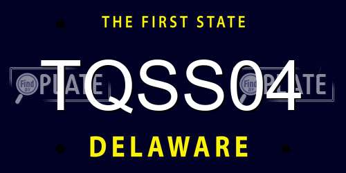 TQSS04 Delaware License Plate