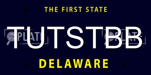TUTSTBB Delaware License Plate