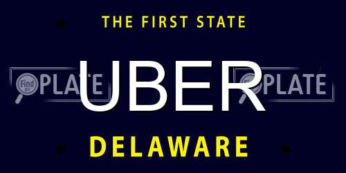 UBER Delaware License Plate
