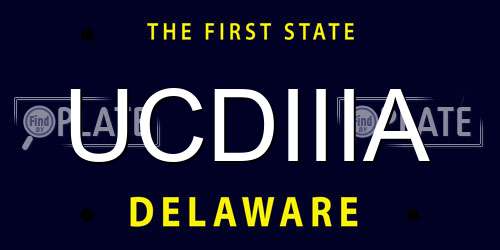 UCDIIIA Delaware License Plate