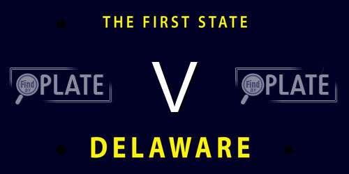 V Delaware License Plate
