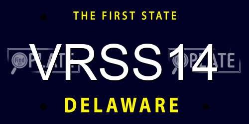 VRSS14 Delaware License Plate