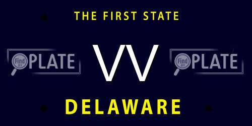 VV Delaware License Plate