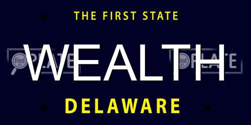 WEALTH Delaware License Plate