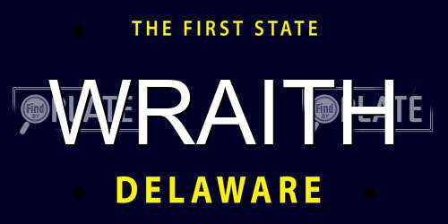 WRAITH Delaware License Plate
