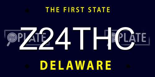 Z24THC Delaware License Plate