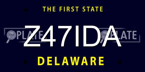 Z47IDA Delaware License Plate