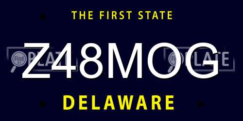 Z48MOG Delaware License Plate