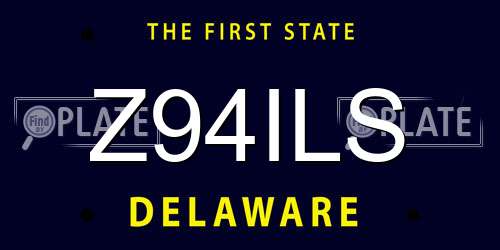 Z94ILS Delaware License Plate
