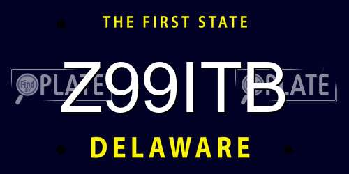 Z99ITB Delaware License Plate