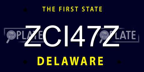 ZCI47Z Delaware License Plate