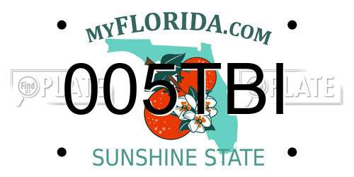 005TBI Florida License Plate