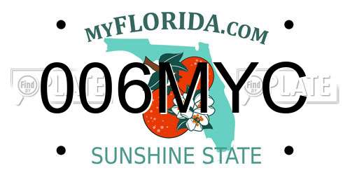 006MYC Florida License Plate